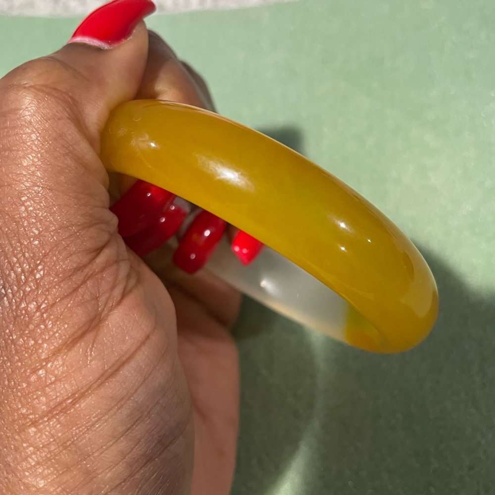 Jade Bangle Bracelet - Picture 7 of 7